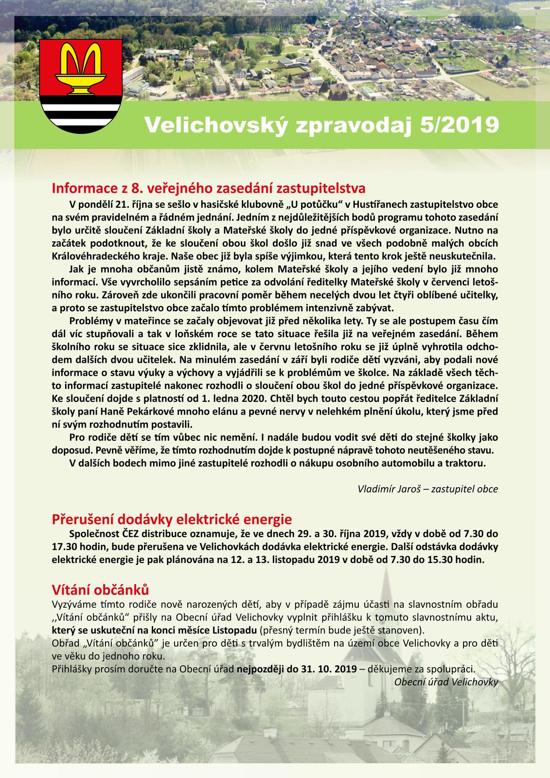 Velichovský zpravodaj 05-2019